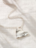 Posh Totty Designs personalised heart necklace with 18 chain, imported from the UK