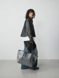 Grey printed shoulder bag, imported from the UK