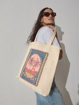 Next Print Cotton Embellished Bag- Buy online at McGrocer