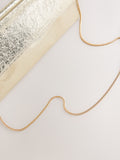 Gold Foldover Clutch Bag