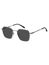 Next Tommy Hilfiger Grey Rectangular Geometrical Sunglasses in Ruthenium- Buy online at McGrocer