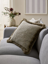 Next Natural Boucle Fleck Fringe Cushion 50 x 50cm- Buy online at McGrocer