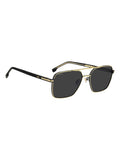 BOSS gold rectangular sunglasses double bridge, UK version
