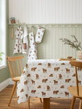 Catherine Lansfield Highland cow cotton tablecloth 132cm x 178cm - British product
