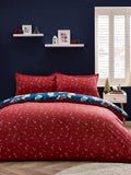 Catherine Lansfield Navy Christmas Elves Cotton Rich Duvet Cover Set