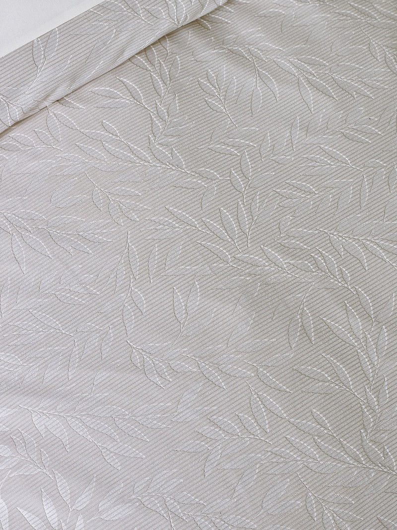 Catherine Lansfield champagne gold embossed leaves duvet set - British product
