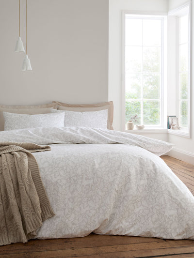 Next Bianca Natural Woodland Reversible Duvet Cover Set- Buy online at McGrocer