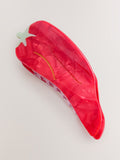 Red Chilli hair claw clip playful design - British product
