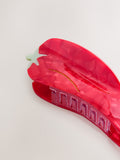 Red Chilli hair claw clip playful design - British product