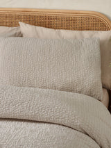 Next Catherine Lansfield Natural Crinkle Seersucker Duvet Cover Set- Buy online at McGrocer