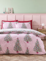 Catherine Lansfield Pink Christmas Sweets and Treats Duvet Cover Set