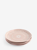 Stoneware side plates set of 4 global patterns 21.5cm, UK version