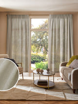Next Aeris Natural Putty Sheer Curtain- Buy online at McGrocer