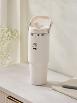 Next Cream Est 2026 Mr and Mrs Wedding Water Bottle- Buy online at McGrocer