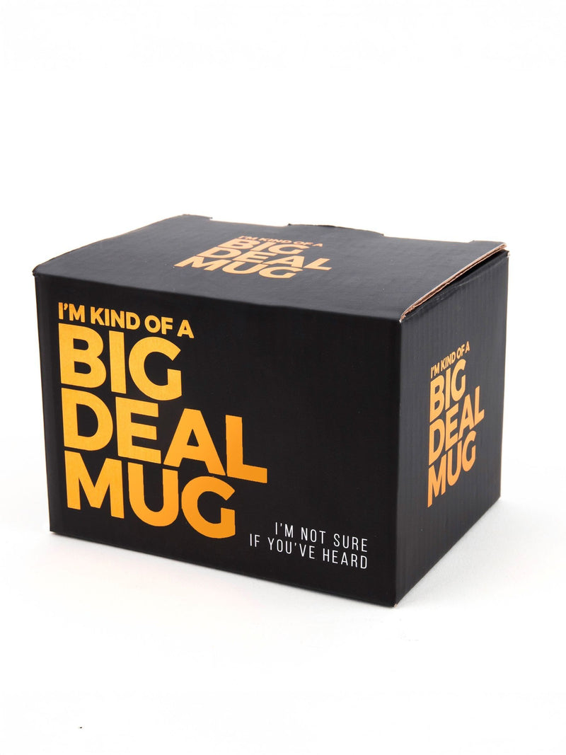 Gift Republic black mug with humorous text - British product