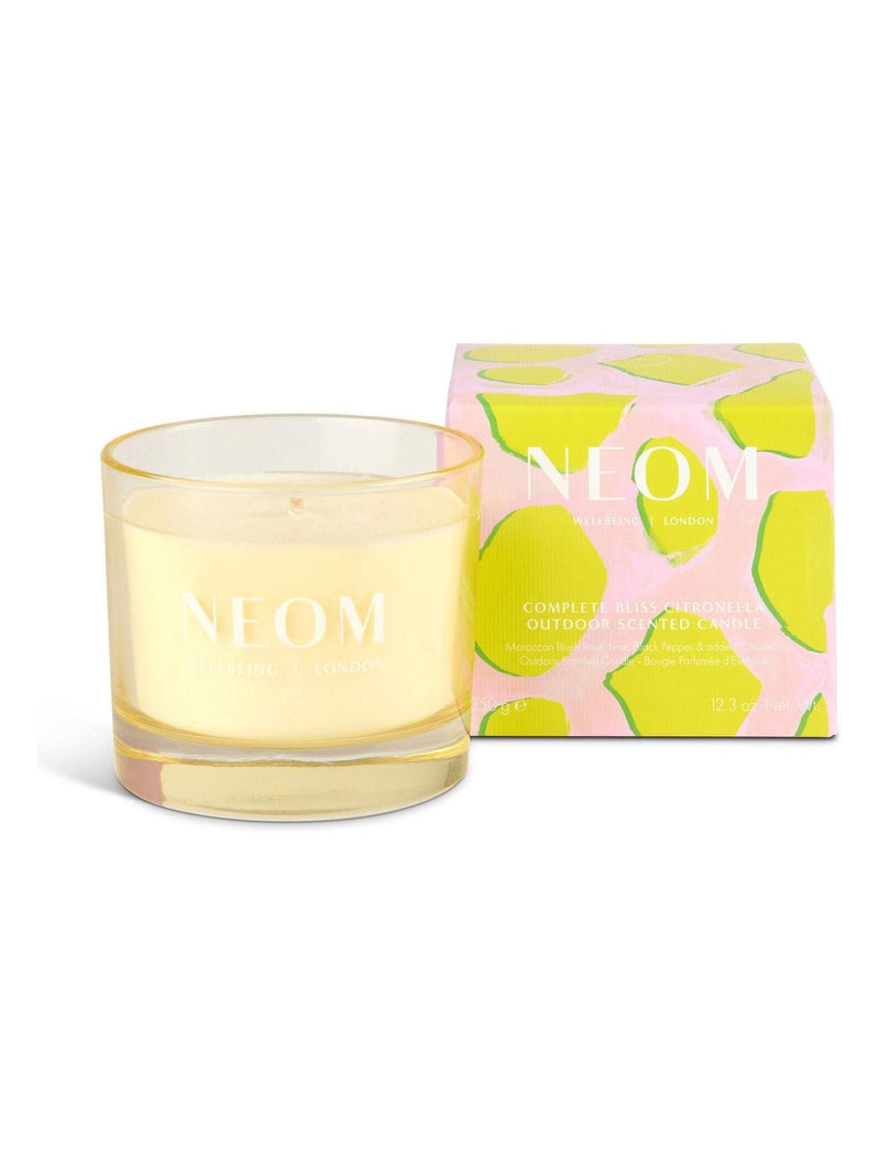 Neom Complete Bliss Citronella outdoor candle 350g, imported from the UK