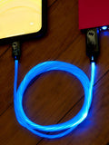 Batman blue light up charging cable MFI certified (British brand)