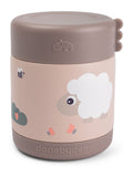 Done by Deer pink tiny farm insulated food jar 300ml, UK version