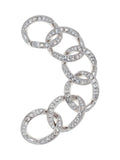 Karen Millen silver tone encrusted link bracelet, UK version