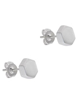 Next Karen Millen Mosaic Stud Earrings Silver Plated Brass- Buy online at McGrocer