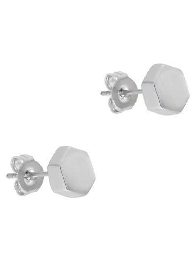Next Karen Millen Mosaic Stud Earrings Silver Plated Brass- Buy online at McGrocer