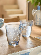 Next Blue Alice Etched Tumbler Glasses Set of 2- Buy online at McGrocer