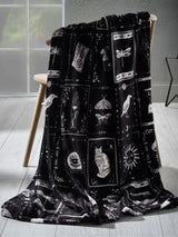 Next Catherine Lansfield Enchanted Witchcraft Black Fleece Blanket Throw, 130x170cm- Buy online at McGrocer