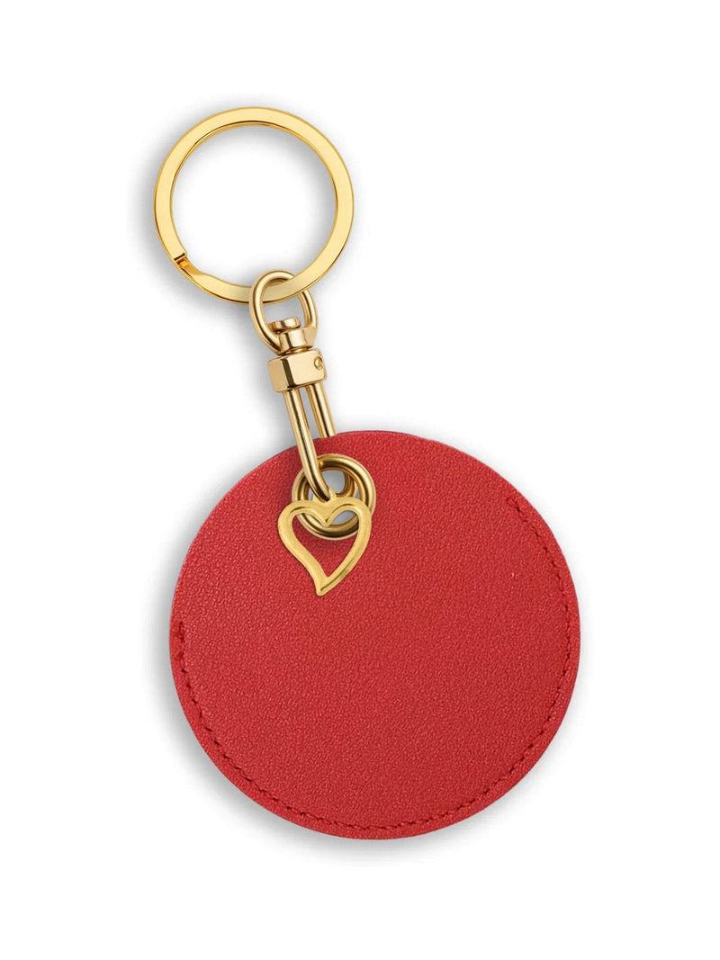 Jonnys Sister personalised bag charm with gold tone heart, UK version