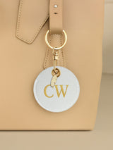 Next Jonnys Sister Personalised Faux Leather Bag Charm - Gold Tone Feather- Buy online at McGrocer