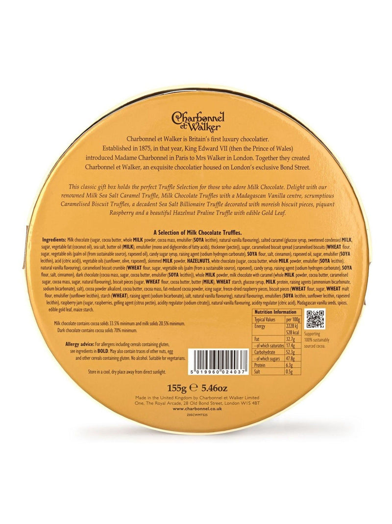Charbonnel et Walker milk chocolate truffle selection 155g - British product