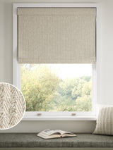 Next Natural Brushed Stripe Made to Measure Roman Blinds- Buy online at McGrocer