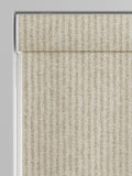 Natural brushed stripe roman blinds made to measure - British product