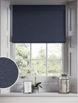 Next Blue Embossed Made to Measure Roman Blinds- Buy online at McGrocer
