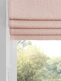 Pink chenille roman blind made to measure (British brand)