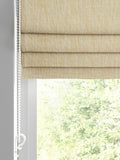 Yellow knit Roman blind made to measure - British product