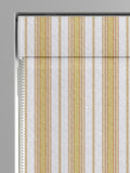 Yellow Balthica Roman Blind stripes embroidered design custom size, UK version