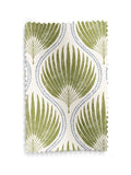 Poale Green Poale Roman blind with leafy cotton design, UK version