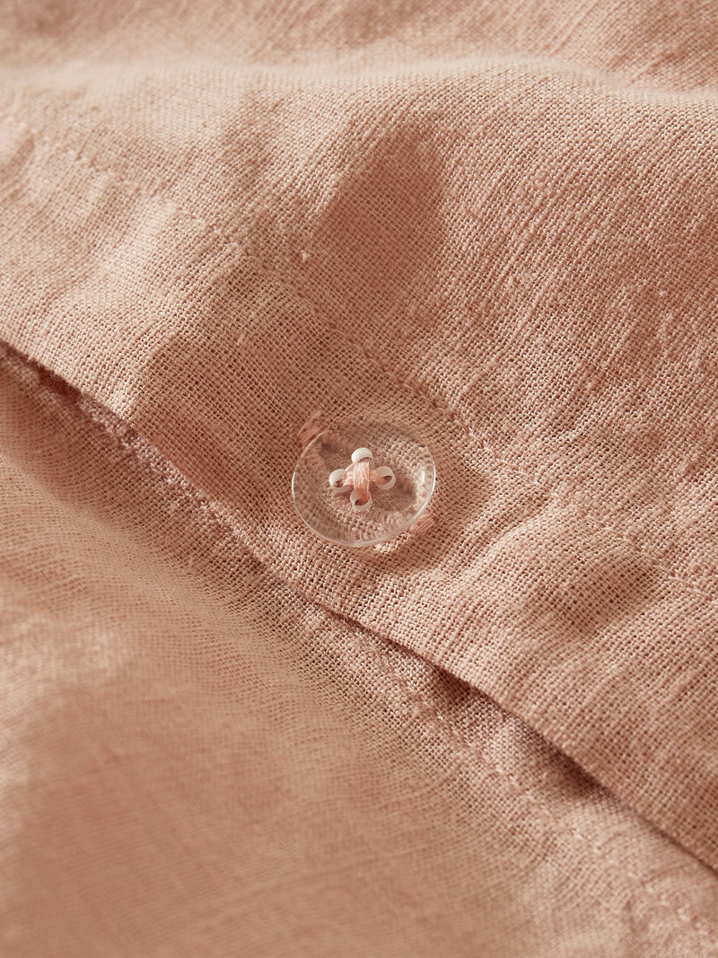 Martex Seashell Pink Touch Of Linen Duvet Cover Set