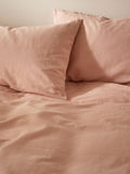 Martex Seashell Pink Touch of Linen Pillowcases Pair, imported from the UK