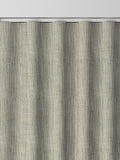 Green knit made-to-measure curtains with herringbone design, UK version