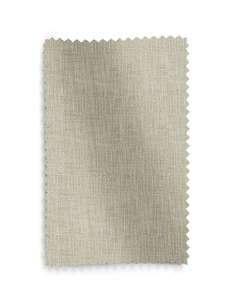 Green knit made-to-measure curtains with herringbone design, UK version