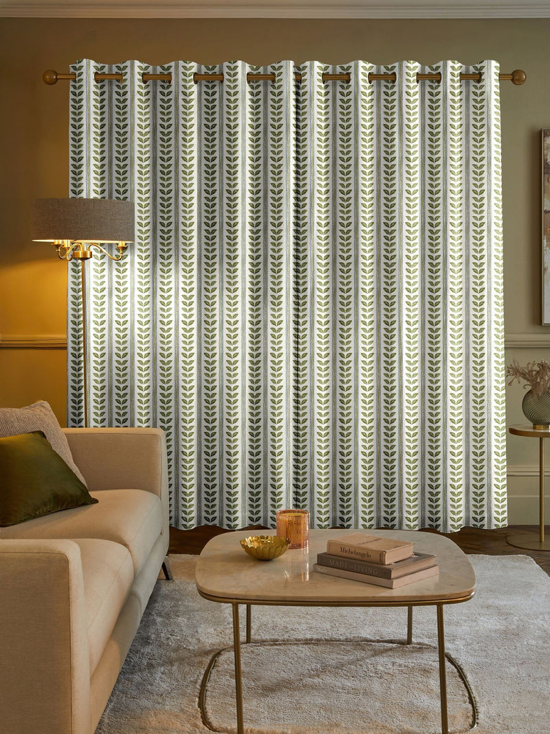 Green Liber green made to measure cotton curtains (British brand)