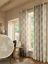Next Natural Midori Grey Made to Measure Curtains- Buy online at McGrocer