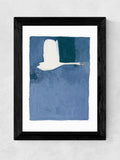 East End Prints Black The Swan II framed art print - British product