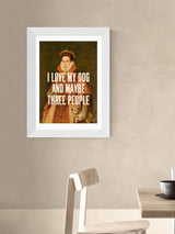 Next East End Prints White I Love My Dog by Oh Fine Wall Art- Buy online at McGrocer