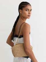 Next Reiss Natural Fern Raffia-Effect Clutch Bag- Buy online at McGrocer