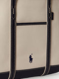 Polo Ralph Lauren canvas and leather shopper tote bag, imported from the UK
