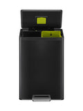 Eko Ecocasa II black 40L bin with two removable buckets (British brand)
