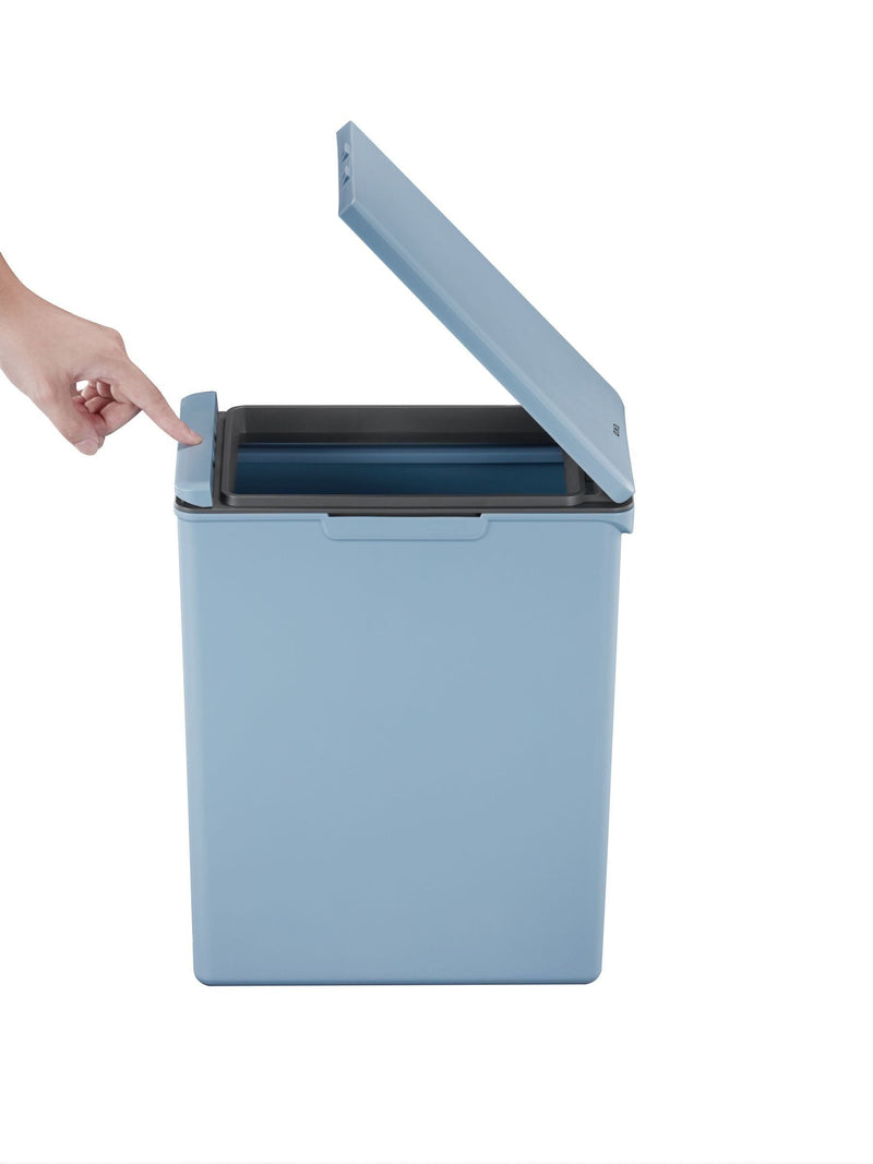 Eko Titanium Blue Morandi Touch Bin 20L - British product