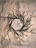 Lights4fun pre-lit black twig Halloween wreath 40cm, UK version